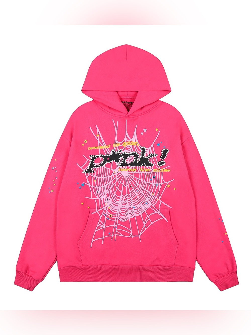 Bright Pink Graphic Hoodie Sweatshirt for Women